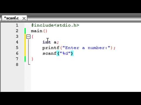 C Programming Tutorial-6: Receive Input from Users Using scanf()