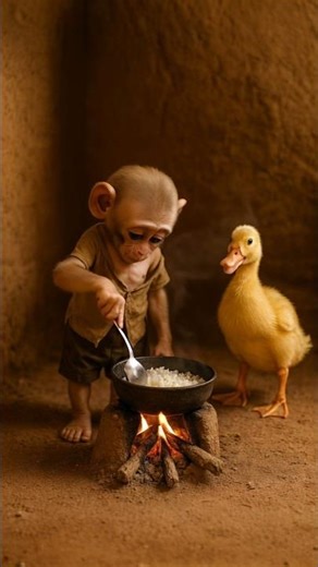 The poor monkey didn't have cash to buy duck so, his friends making fun of him #ardtoons