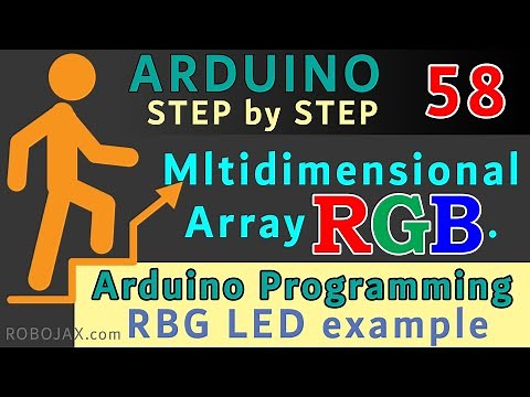 Lesson 58: Multidimensional Array and example with RGB LED - RJT494