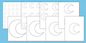 Printable Crescent Moon Template