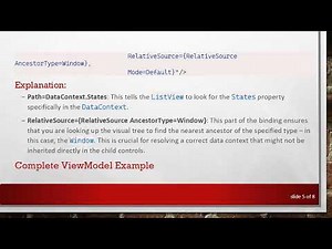 Mastering WPF XAML ViewModel Binding with DataGrid and ListView