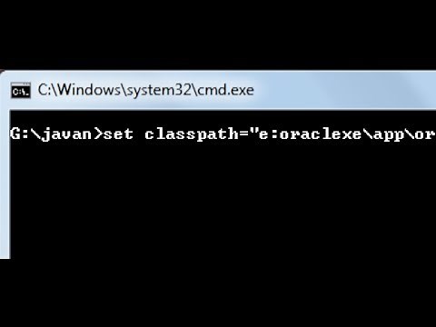 how to set classpath for jdbc driver
