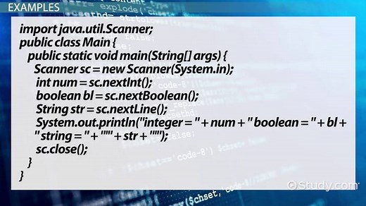Standard Input Methods in Java