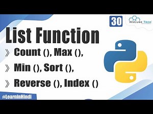 What are List Function in Python Explain in Detailed | Python Tutorial