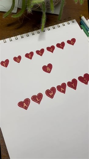 Echi Creations | Handmade Greeting Card Shop on Instagram: "Need inspiration for this upcoming Valentine’s day? All you need: ✨Cardstock Paper ✨Red Marker ✨Gold Marker …. And good music 🎶💌 ✨Hi! My name is Erika, and everyone calls me “Echi”. I own a small stationery business in Norwalk, CT ✨I make hand-illustrated greeting cards and art to deepen connections and share love through the timeless beauty of handwritten notes. ✨Follow me for note writing and card ideas! ✨Echicreations.com #EchiCrea
