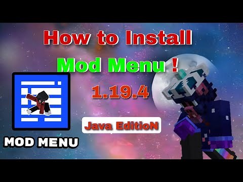 How to download and install Mod Menu Minecraft Java Edition 1.19.4 Version ! @OneModifier_Yt