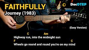 Faithfully - Journey (Easy Guitar Chords Tutorial with Lyrics) | Doc OTEP Studio
