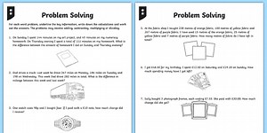 Differentiated Addition and Subtraction Word Problem Worksheets