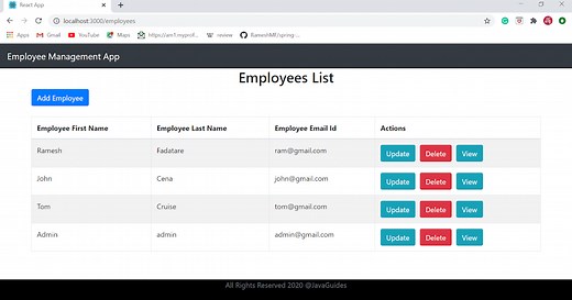 React JS CRUD Example Tutorial