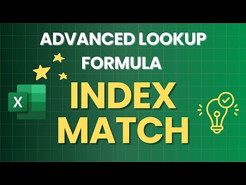 How to use the powerful INDEX MATCH functions in Excel