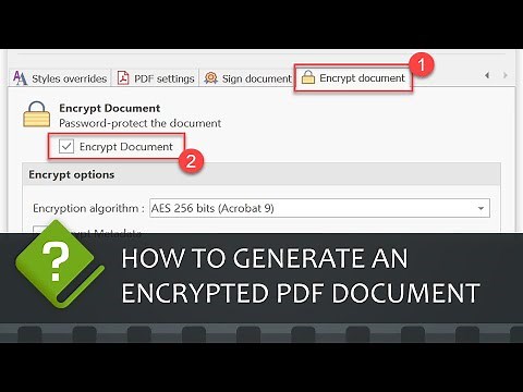 How to generate an encrypted password-protected PDF document (Step-by-step guide)