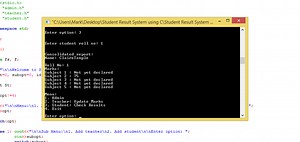 Student Result System using C with Source Code