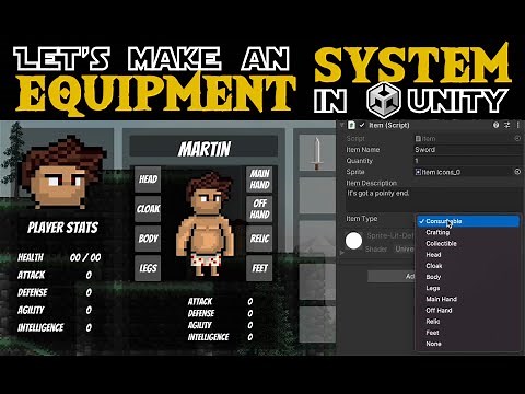 2. Creating Equipment Types (Let's Make An Equipment System in Unity)