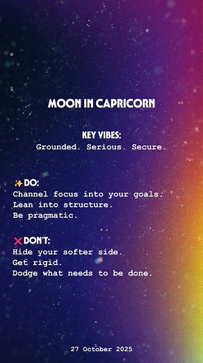 With the Moon in Capricorn, get serious about your goals and use this time get your priorities and organization in order. You might be feeling a little blue and melancholy carve some time out to take it easy. #capricornmoon #astrology #themooncalendar | The Moon Calendar | Facebook