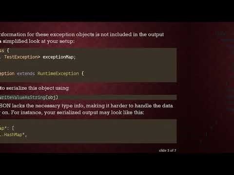 How to Ensure Jackson Serialization Includes Type Info for Exception Fields