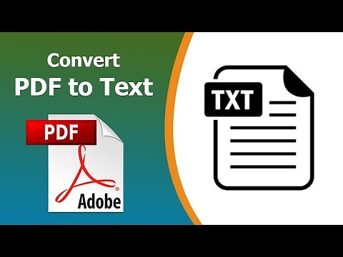 How to convert pdf to text using Adobe Acrobat Pro DC