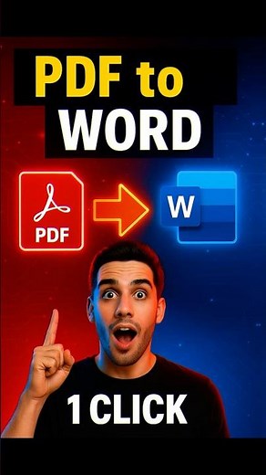 How to Convert PDF to Word in Seconds ⚡ | Easy Free Method (2025)