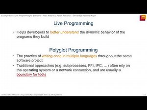 Example-Based Live Programming for Everyone: Building Language-Agnostic Tools for Live Programming w