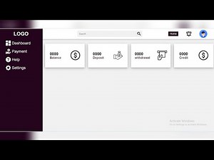 Responsive Admin Dashboard using HTML and CSS | Admin Dashboard