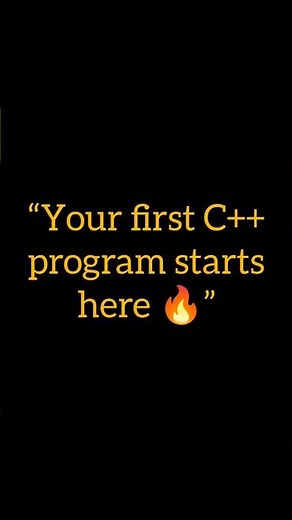 Hello World in C++ | First C++ Program for Beginners 🔥. #shorts #cppprogramming #viralshorts #coding