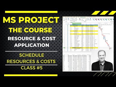 MS PROJECT THE COURSE, VIDEO NO. 5 HOW TO APPLY RESOURCES AND COSTS TO YOUR SCHEDULE IN MS PROJECT