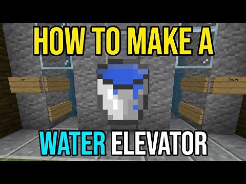 How To Make A Water Elevator | Minecraft Tutorial