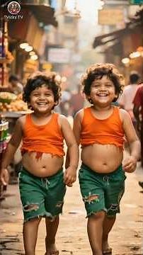 The poor two baby's mother are very hungry 🥺||• Heart-Touching story 💔😭. #ai #farmer #vickytv