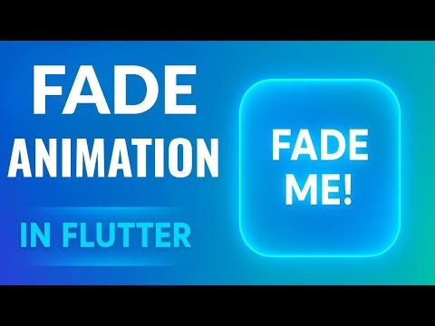 Flutter AnimatedOpacity Tutorial with Glassmorphism UI | Smooth Fade Animation Example