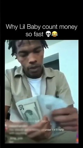 lil Baby counting up money 💰