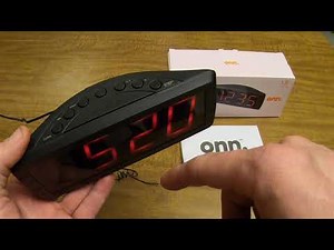 ONN Alarm Clock Quick Overview