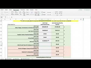 PPP Loan Worksheet Tutorial