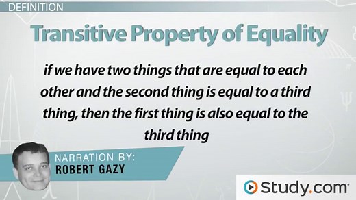 Transitive Property of Equality | Definition & Examples