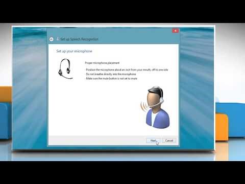 How to setup and use Speech Recognition in Windows® 8.1