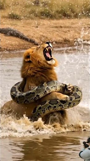 Lion vs Giant Python — A Brutal Fight for Survival