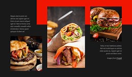 Fast Food Menu - Html Code Example by Nicepage