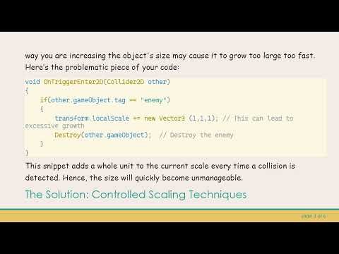 How to Control Object Size in Unity with Vector3 Adjustments