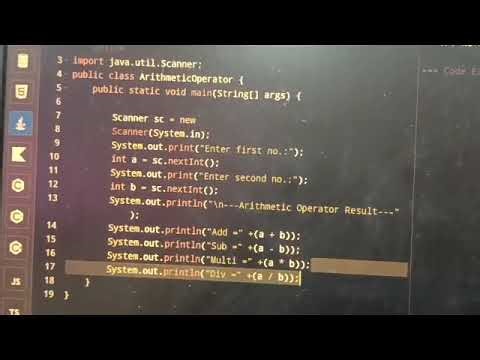 Arithmetic operator in Java Programming....🧾🧾💻