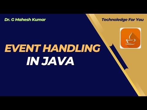 EVENT HANDLING IN JAVA