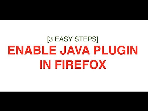 3 Simple Steps to enable JAVA plugin in Firefox browser