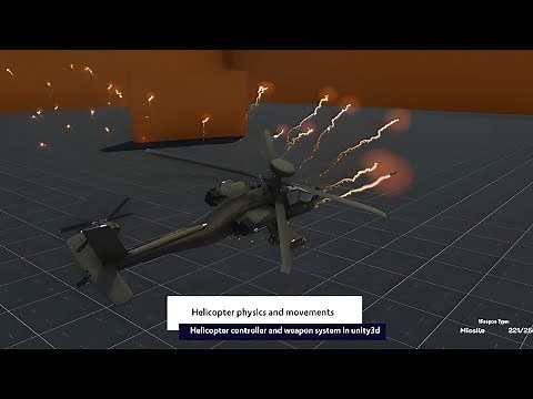 helicopter physics and movement in unity3d | helicopter controller with weapon system