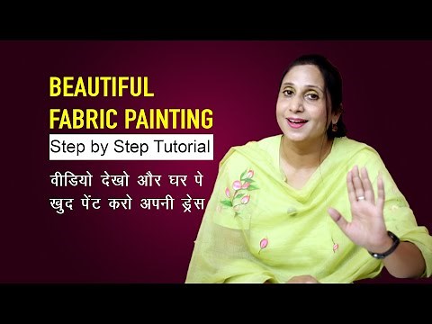 Beautiful Fabric Painting Step by Step Tutorial - Easy Fabric Painting Ideas for Beginners!