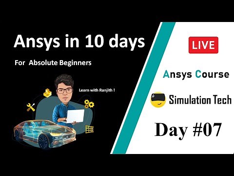 Static Structural Analysis in Ansys | Day 07 | Learn Ansys with Ranjith