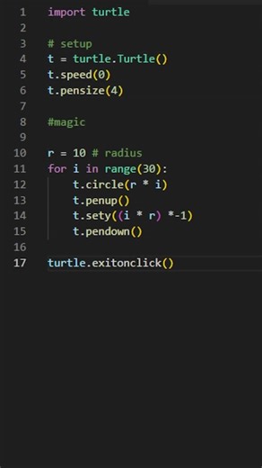 Draw with code. #coding #python no.5 #pythonprogramming