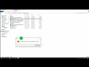 วิธีแก้ the filename directory name or volume label syntax is incorrect