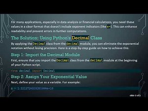 How to Convert Exponent in Python and Get Rid of the e+ Notation?