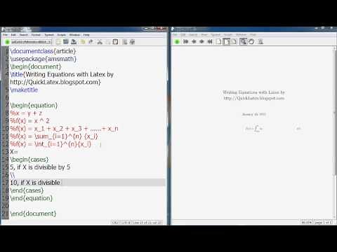 Latex Tutorial How to write mathematics equations in Latex