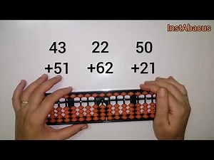 Simple Addition of two digit Numbers using Abacus | Addition using abacus | instabacus