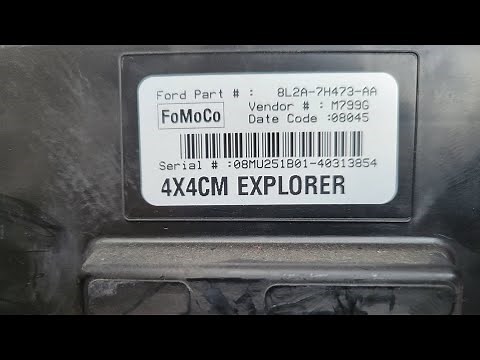 2008 Ford Explorer 4x4 Transfer Case Control Module Location and Removal