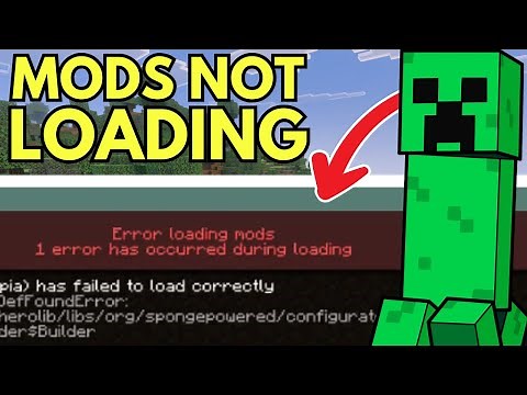 How To Fix Error Loading Mods in Minecraft - Full Guide