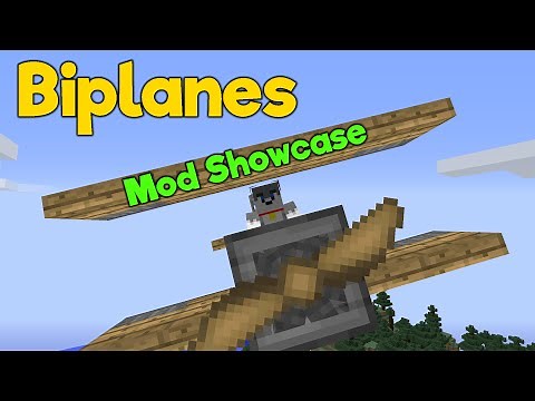 Minecraft Java - FLY PLANES - Biplanes Mod || Mod Showcase